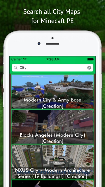 City Maps for Minecraft Pocket Edition - Minemaps Pro