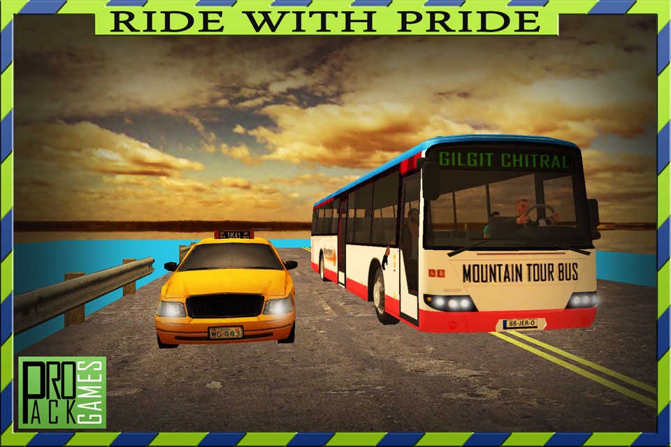 Dangerous Mountain & Passenger Bus Driving Simulator cockpit view - Dodge the traffic on a dangerous highway screenshot 4