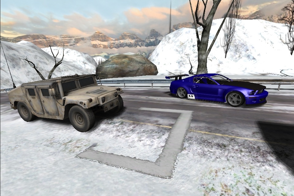 Snow Car Racing screenshot 3