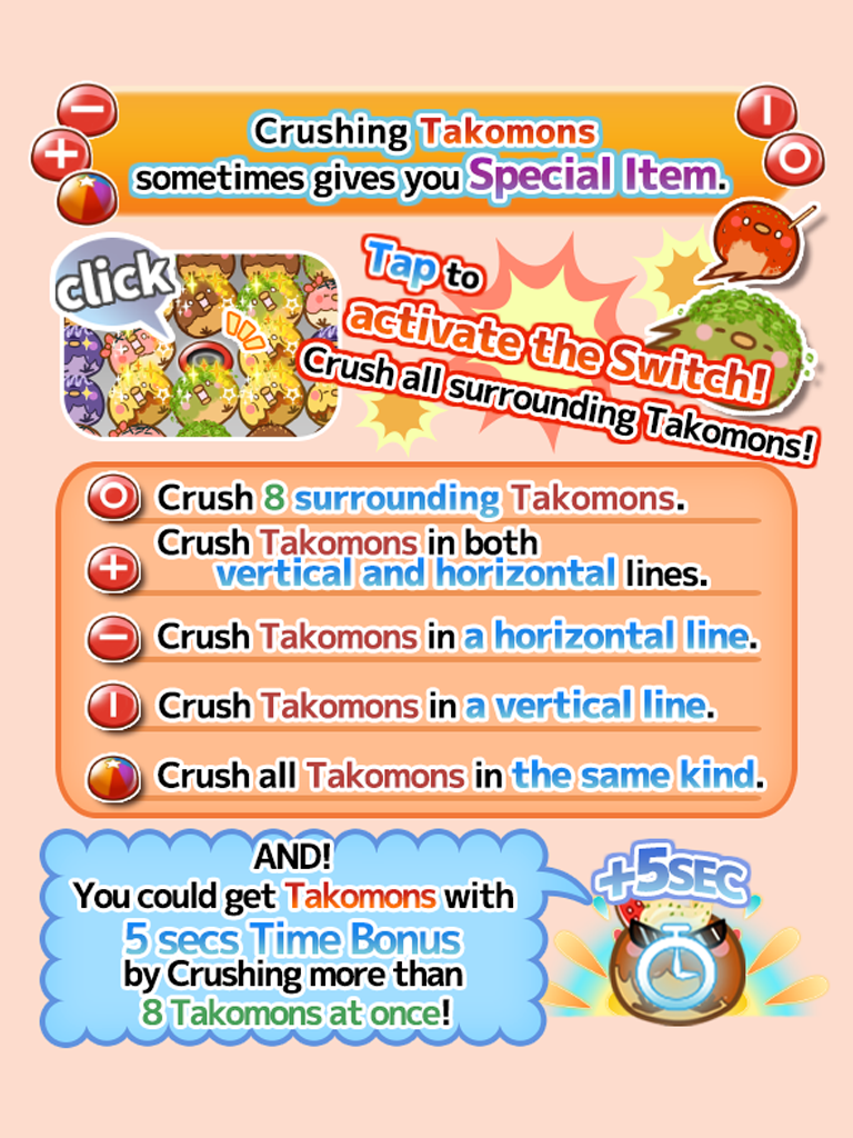 Takoyaki Crush! - Free and Exciting Takoyaki cooking puzzle game.