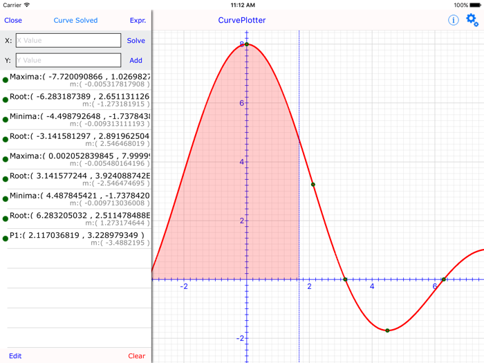 Curve Plot Graph Calc Lite