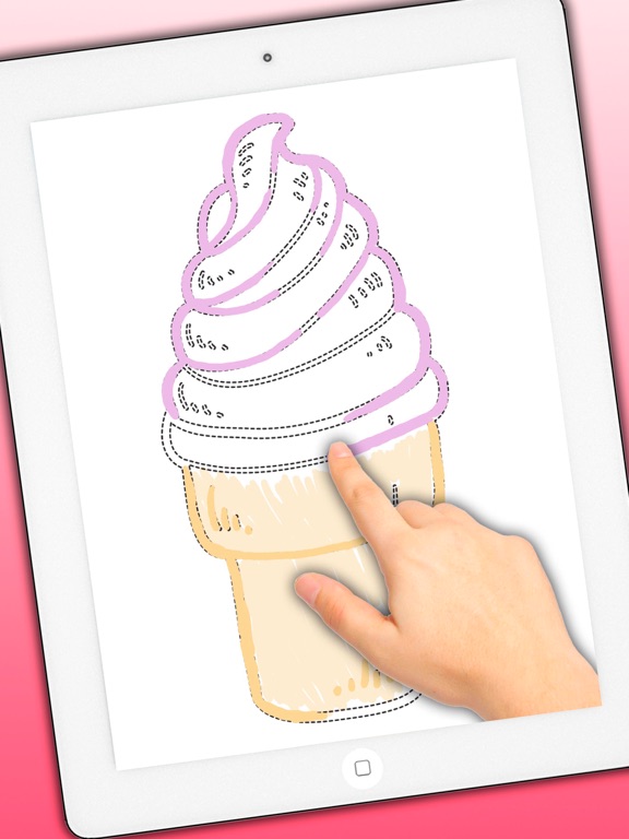 Educational Coloring book - Connect the dots then paint the drawings with magic marker iPad screenshot