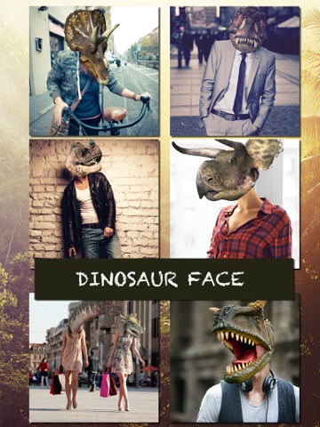 Dino Face Camera Free iPad screenshot