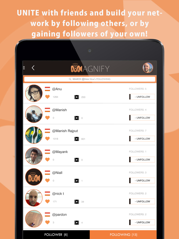 MAGNIFY - Live Video Streaming