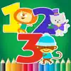123 Coloring Book for children age 1-10: Learn to write and color numbers with each coloring pages game free contact information