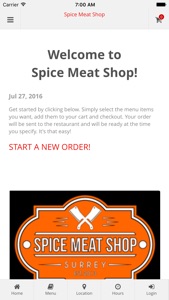 Spice Meat Shop Ordering screenshot #1 for iPhone