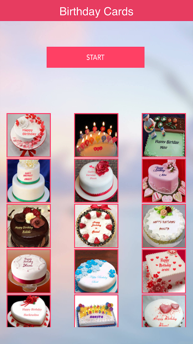 Name On Birthday Cake