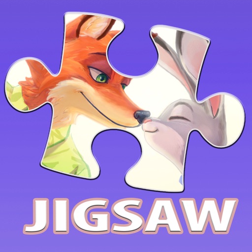 Cartoon Puzzle – Jigsaw Puzzles Box for Judy Hopps and Nick - Kids Toddler and Preschool Learning Games