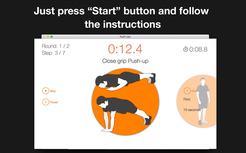 Screenshot #3 pour PushUps - workout & exercises