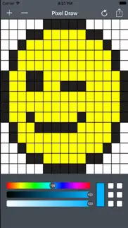 pixl art - draw in pixels, bits & grids iphone screenshot 1
