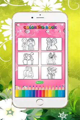 Game screenshot Свадебная Книжка-раскраска: научиться красить и рисовать карты свадьбы, бесплатные игры для детей apk