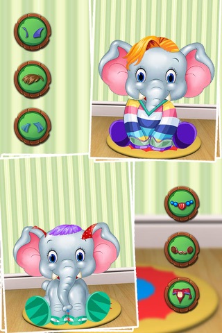wild elephant care and dress up - Big animal games screenshot 2