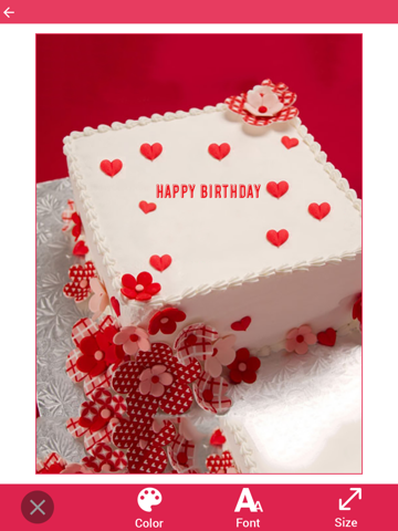 Name On Birthday Cake iPad screenshot