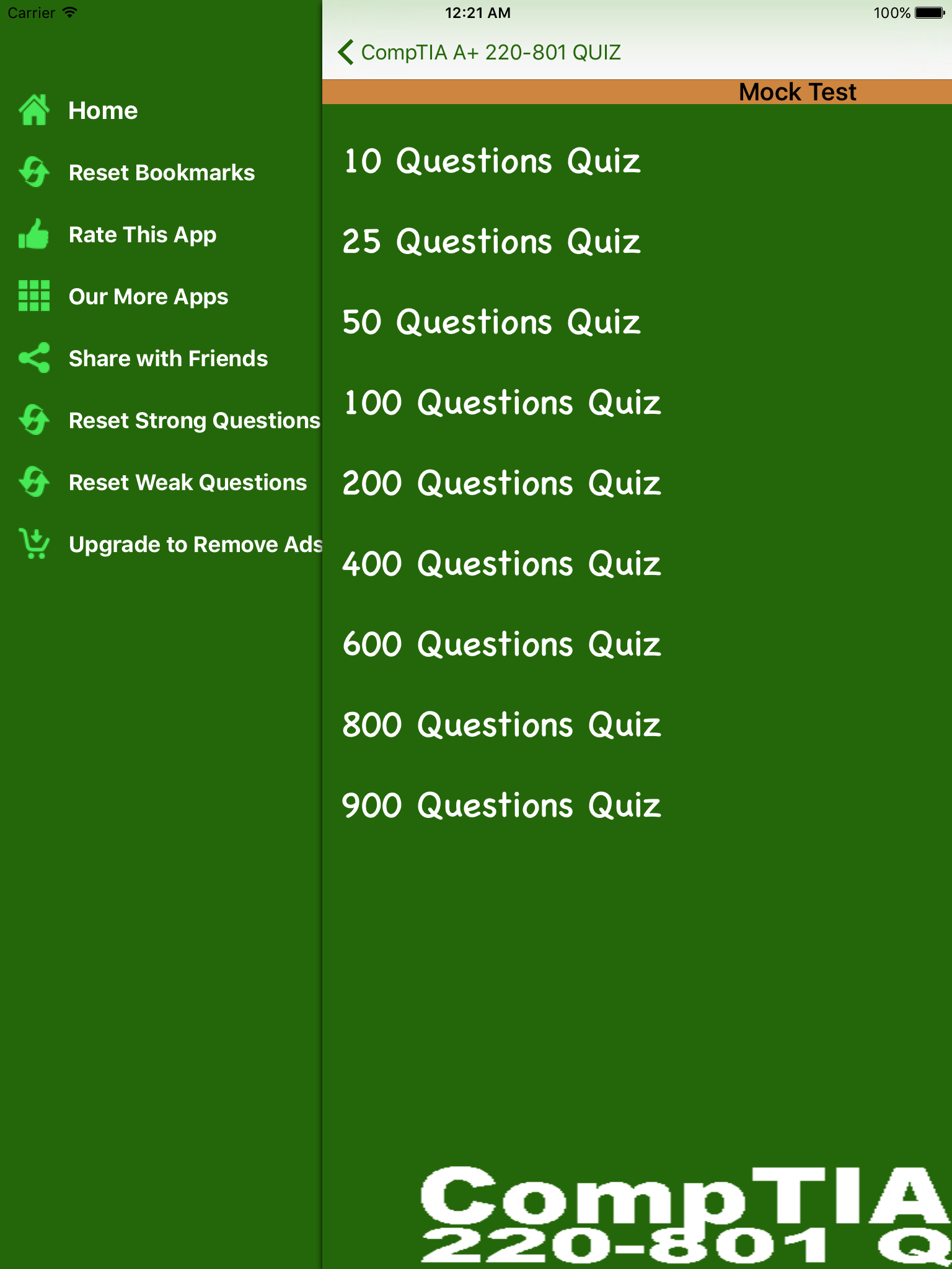 CompTIA A+ 220-801 Exam 1000+ Questions Free