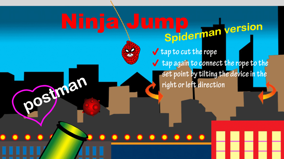 Ninja Jump - Spiderman version - 1.7.1 - (iOS)