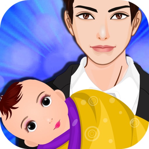 Cute Girl Giving Birth Baby - Beauty Mommy Newborn、Happy Family icon