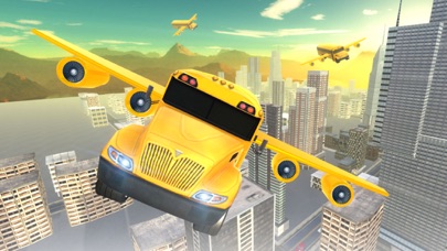 Screenshot #2 pour Flying School bus simulator 3D free - school kids