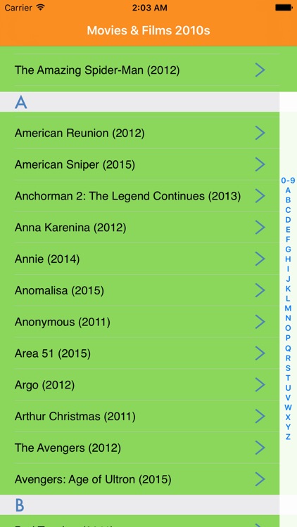 Movies & Films - 2010s