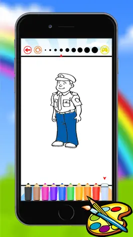 Game screenshot профессий, раскраски для детей apk