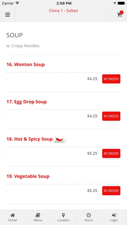 China 1 - Sultan Online Ordering