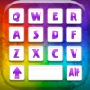 Rainbow Keyboard Skins for iPhone – Custom Keys + Color.ful Themes + Fancy Fonts