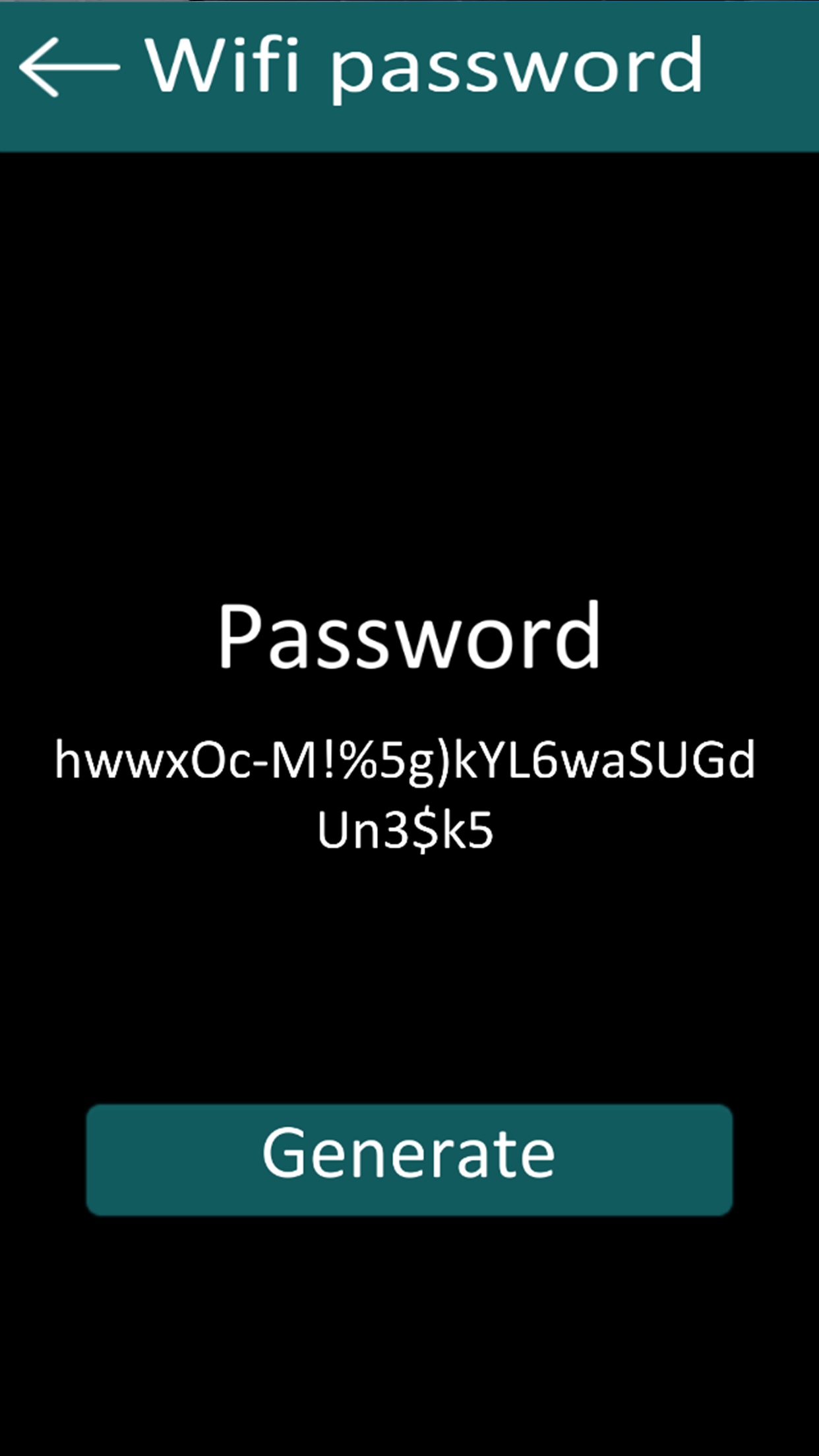 Wifi password 2