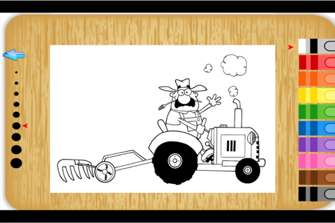 Tractor coloring book - Tractor coloring games Learning Book free for Kids screenshot 2