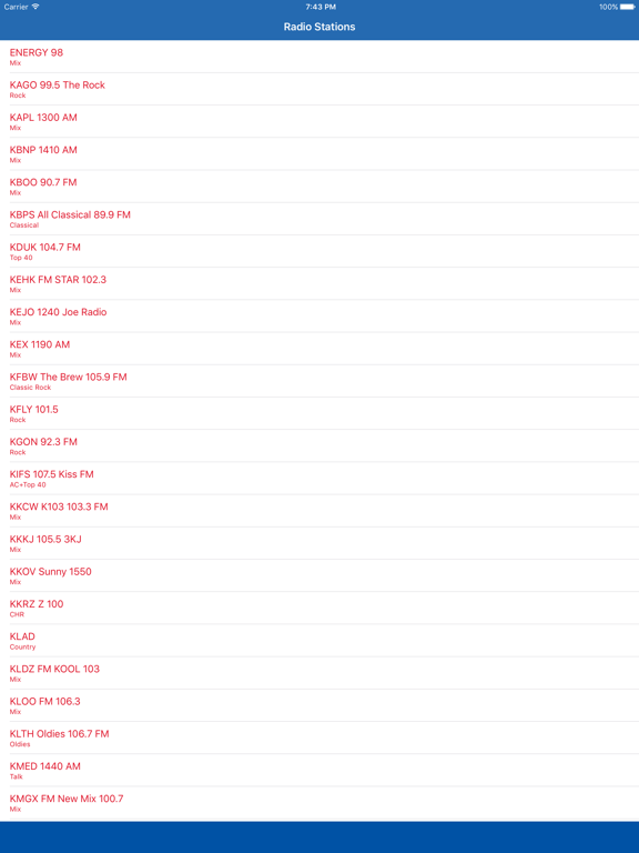 Screenshot #4 pour Oregon Online Radio Music Streaming FM