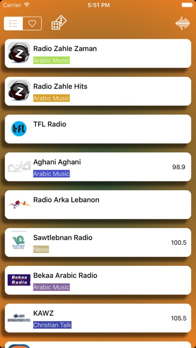 Screenshot #1 pour Lebanon Radio Live Player (Beirut / لبنان‎ راديو / Arabic)