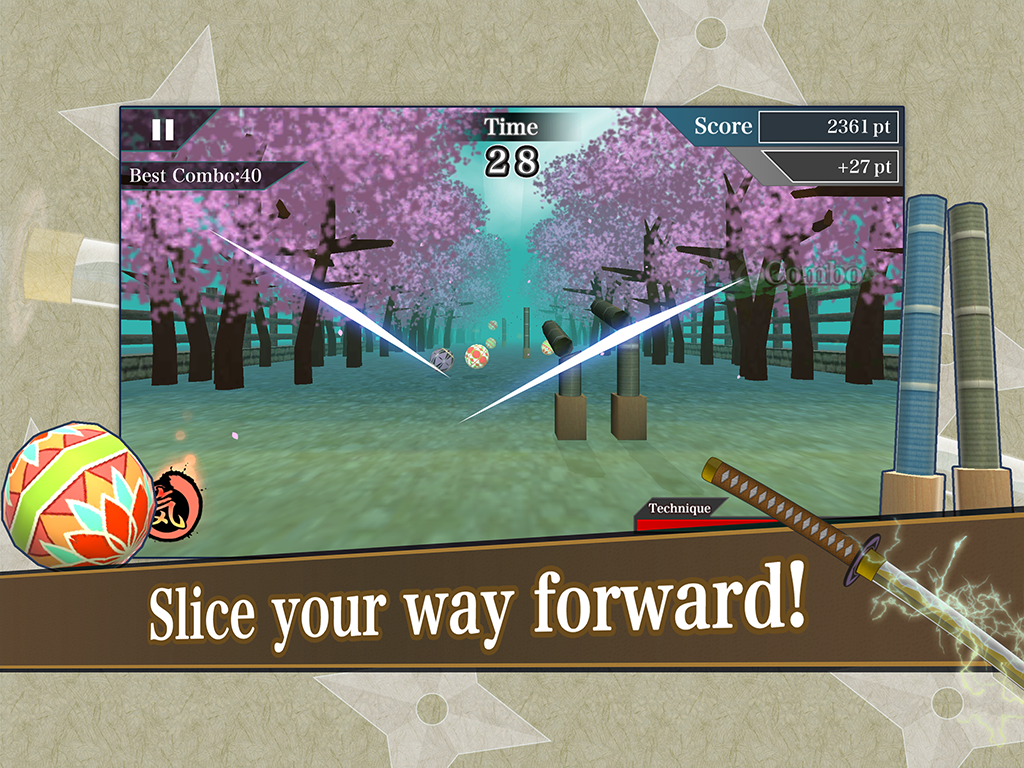 Samurai Sword "Slashing Action"