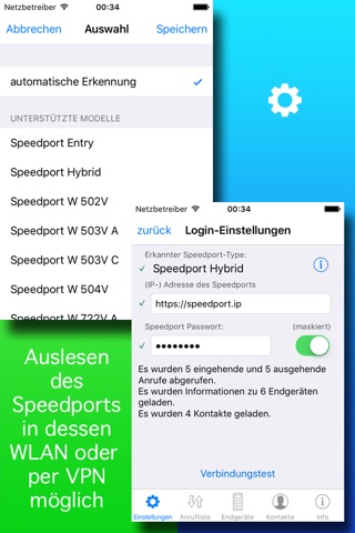 Speedport® Anrufliste screenshot 2