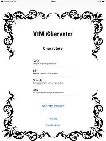 VtM iCharacter screenshot 3