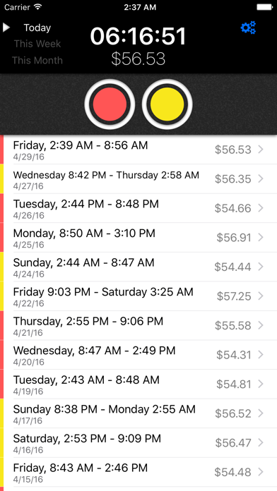 How to cancel & delete Shifts - Track Your Work Hours from iphone & ipad 2