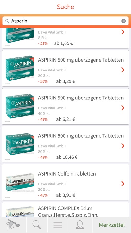 Medizinfuchs Preisvergleich Ap