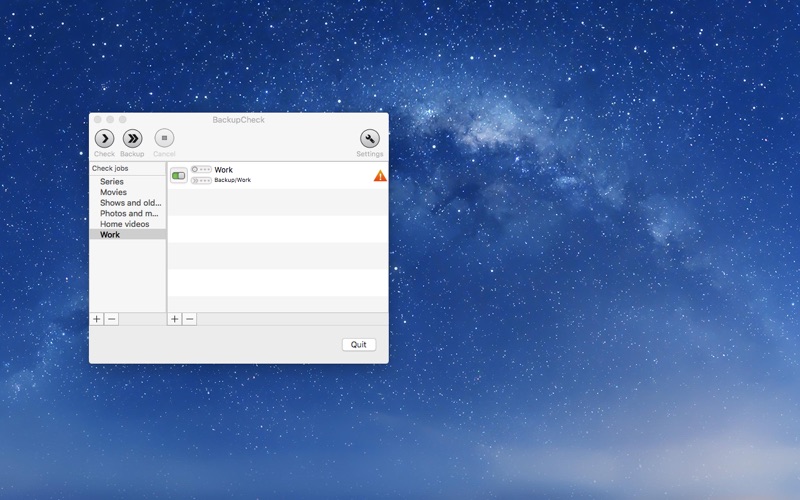 Screenshot #1 pour BackupCheck