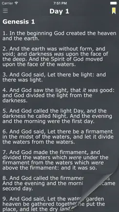 Chronological Bible in a Year - KJV Daily Reading iPhone image 2