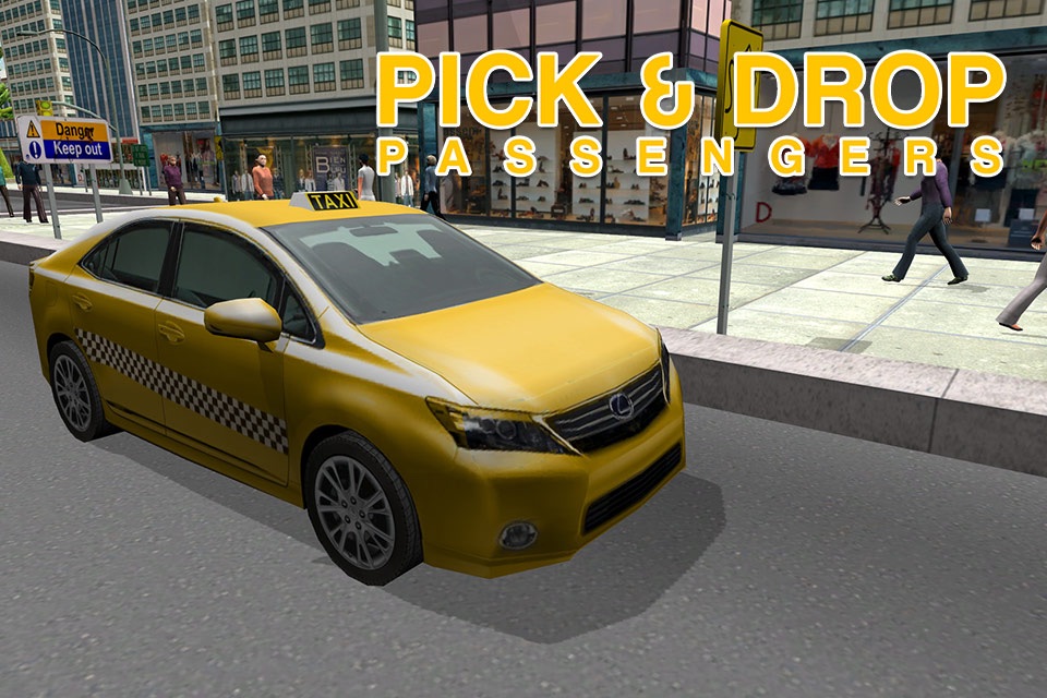 Taxi Driver Simulator – Yellow cab driving & parking simulation game screenshot 4
