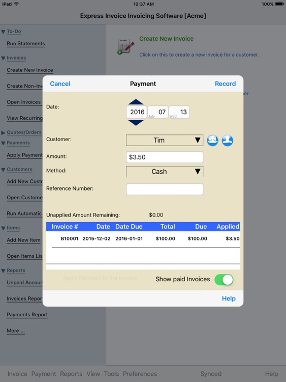 Express Invoice Invoicing Free