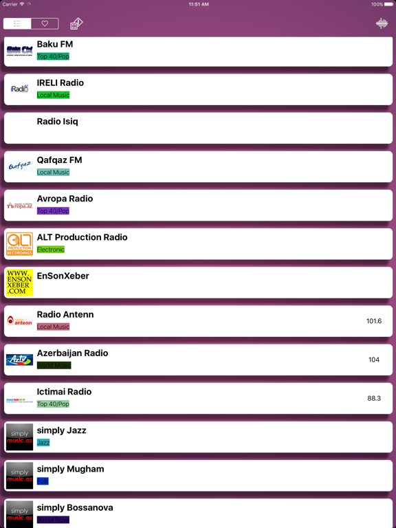 Screenshot #5 pour Azerbaycan Radio (AZ) : Musiqi & News - FM / AM