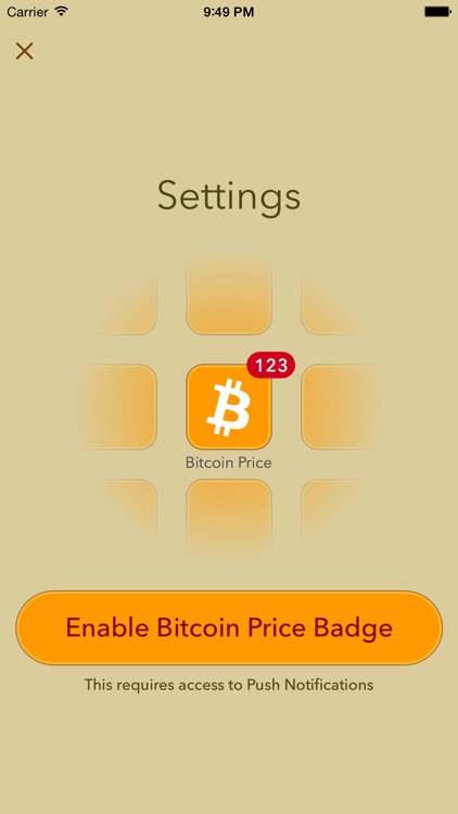 Bitcoin Price - Live price updates on app icon badge and Watch