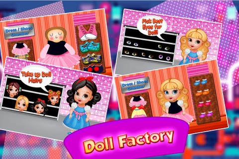 Girl's Fashion Doll Factory Simulator - Dress up & makeover customized dolly in this doll maker game screenshot 3