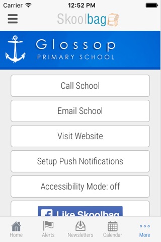 Glossop Primary School - Skoolbag screenshot 4