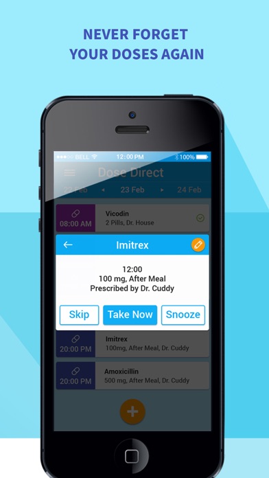 Dose Direct: medication, pill reminder and manager app screenshot