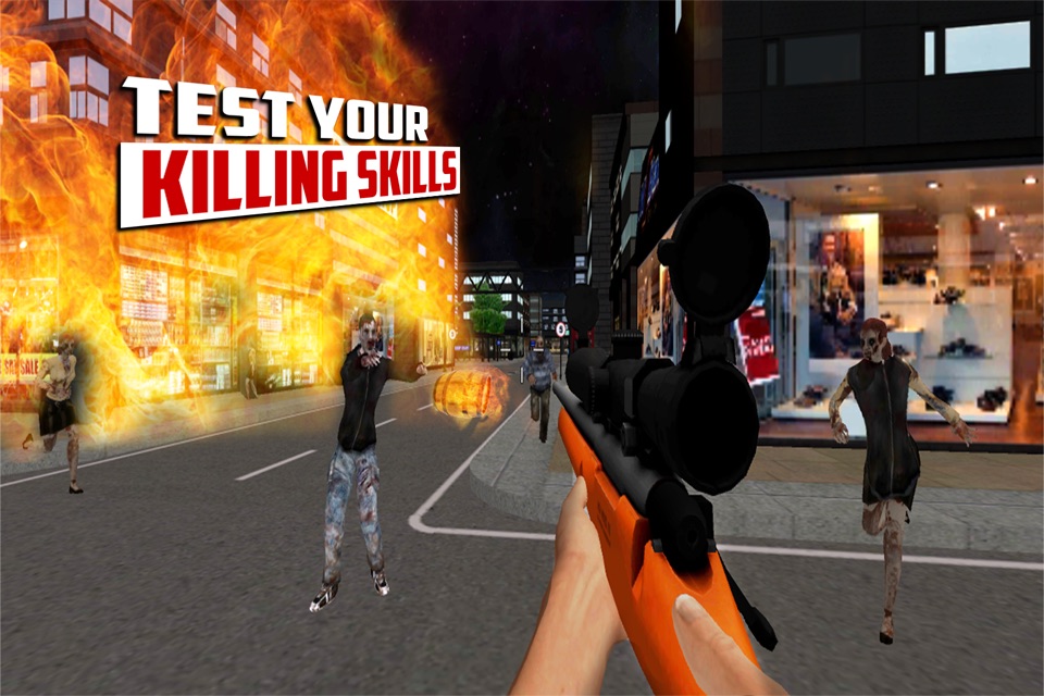 City Hunter Zombie Killing Game : Best Zombie Hunter Sniper Shooting game of 2016 screenshot 4