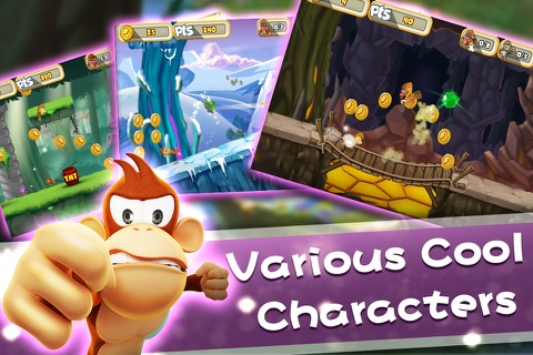 Greedy Monkey - Super Kong Running Game screenshot 2