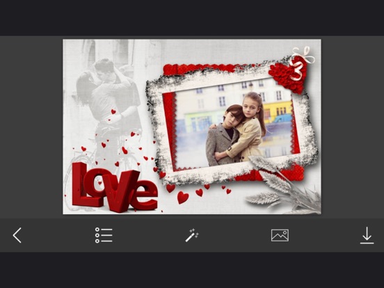 Romantic Love Photo Frame - Make Awesome Photo using beautiful Photo Frames iPad screenshot 4 - Photo & Video app