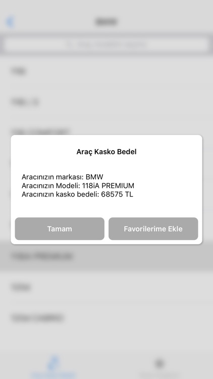 Araç Kasko Değerim screenshot-4