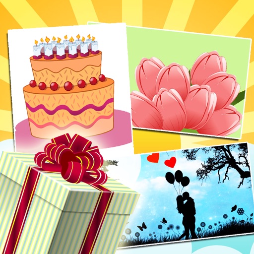 Birthday Greeting Cards - Text on Pictures: Happy Birthday Greetings icon
