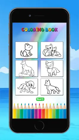 Game screenshot The Wolf Coloring Book: Learn to color and draw a wolf, hyena and more, Free games for children hack