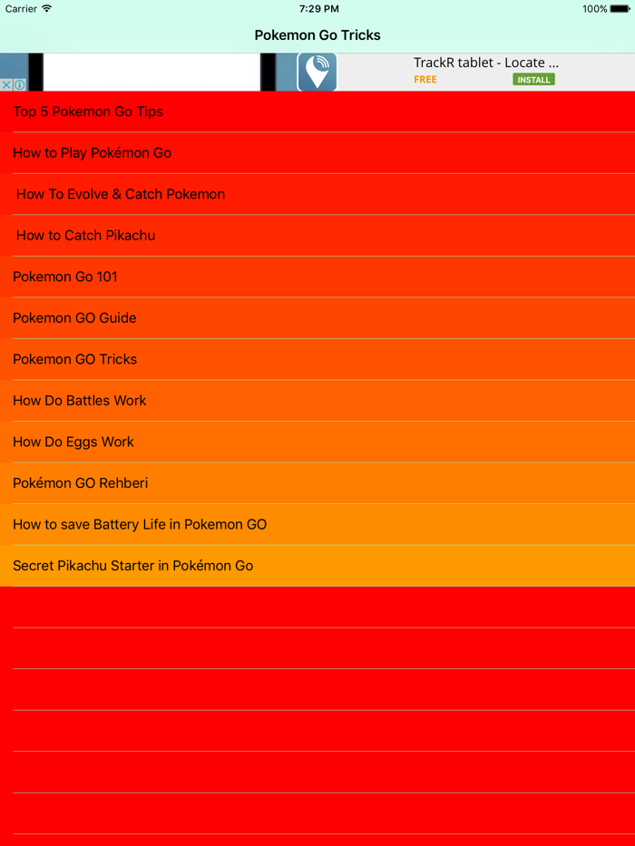guide for catch pokemon